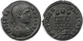 Römische Münzen, MÜNZEN DER RÖMISCHEN KAISERZEIT. Crispus (317-326 n. Chr). Follis 325-326 n. Chr., Heraclea. (2.50 g. 18 mm) Vs.: CRISPVS NOB CAES, B...