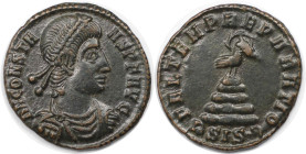 Römische Münzen, MÜNZEN DER RÖMISCHEN KAISERZEIT. Constans I. (337-350 n. Chr). Maiorina. (2.24 g. 18.5 mm) Vs.: DN CONSTANS PF AVG, Büste mit pearl d...