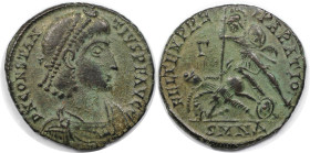 Römische Münzen, MÜNZEN DER RÖMISCHEN KAISERZEIT. Constantius II. (337-361 n. Chr). Ae 2, 351-355 n. Chr., Nicomedia. (5.22 g. 23 mm) Vs.: DN CONSTANT...
