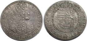 RDR – Habsburg – Österreich, RÖMISCH-DEUTSCHES REICH. Leopold I. (1658-1705). Taler 1682, Hall. Silber. 28,60 g. 42,0 mm. Dav. 3241. Herinek 630. M./T...