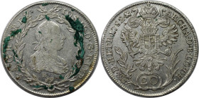 RDR – Habsburg – Österreich, RÖMISCH-DEUTSCHES REICH. Haus Habsburg. Joseph II. (1780-1790) als Alleinregent. 20 Kreuzer 1782 B, Kremnitz. Silber. Vor...