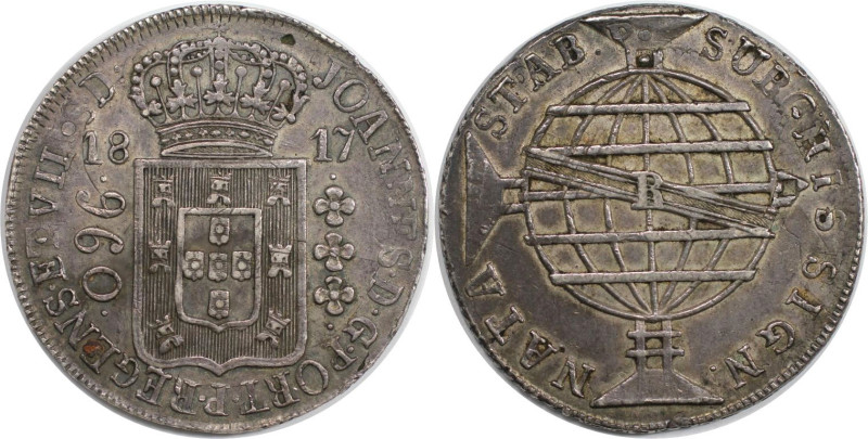 Weltmünzen und Medaillen, Brasilien / Brazil. João VI. (1816-1822). 960 Reis 181...