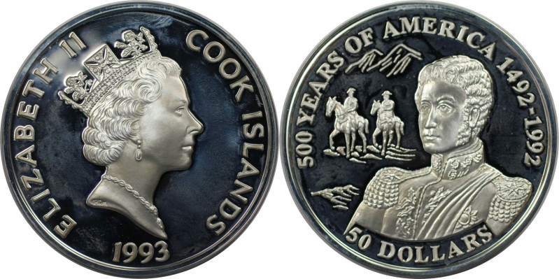 Weltmünzen und Medaillen, Cookinseln / Cook Islands. Serie: 500 Jahre Amerika - ...