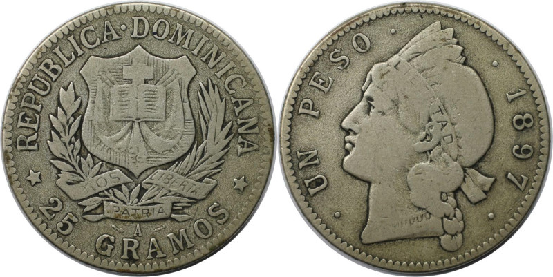 Weltmünzen und Medaillen, Dominikanische Republik / Dominican Republic. Peso (25...