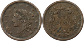Weltmünzen und Medaillen, Vereinigte Staaten / USA / United States. Coronet Cent 1838. Kupfer. KM 45. Sehr schön-vorzüglich
