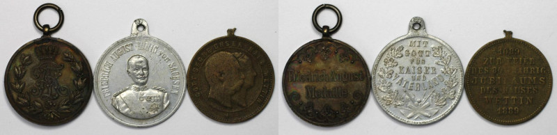 Medaillen und Jetons, Gedenkmedaillen. Deutschland. Sachsen. Friedrich August. M...