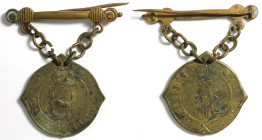 Medaillen und Jetons, Medaillen und Jetons alle Europa. Königreich Polen, Abzeichen des Dorfvorstehers des Gouvernements Kalisz, 1864. Abzeichen des L...