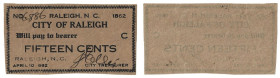 Banknoten, USA / Vereinigte Staaten von Amerika. City of Raleigh. 50 Cents 1862. I-