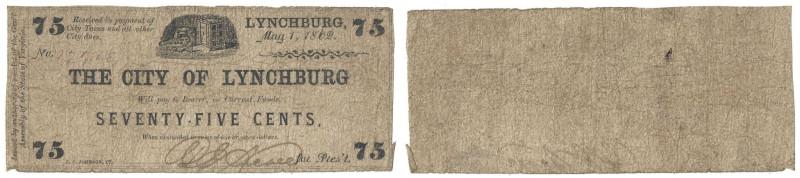 Banknoten, USA / Vereinigte Staaten von Amerika. The City of Lynchburg, Virginia...