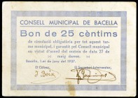 Bacella. 25 céntimos. (T. 317a). Raro. MBC.