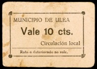 Ulea. Municipio. 5 y 10 céntimos. (CCT. 297 y 298) (KG. 753). 2 cartones, serie completa. No figuraban en la Colección especializada de la región de M...