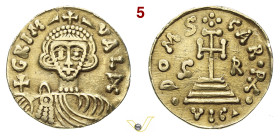 BENEVENTO GRIMOALDO III, Principe (788-806) Solido, a nome anche di Carlo Magno Re (788-792) D/ Busto frontale con globo crucigero R/ Croce potenziata...