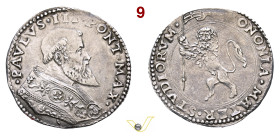 BOLOGNA PAOLO III (1534-1549) Bianco s.d. D/ Busto del Pontefice R/ Leone con vessillo MIR 905/1 Munt. 100 Ag g 5,5 mm 30 R • Ex Varesi 53/1598 q.SPL...