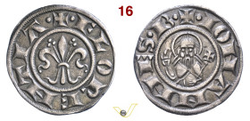 FIRENZE REPUBBLICA (1139-1532) Fiorino vecchio da 12 Denari, nimbo liscio D/ Grande giglio R/ Busto frontale di San Giovanni con lunga croce MIR 34 Ag...