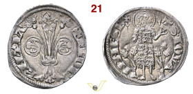 FIRENZE REPUBBLICA (1139-1532) Fiorino grosso da 2 Soldi, detto Popolino simbolo palma (Strozza di Lapo di Strozza, II sem. 1311) D/ Grande giglio R/ ...