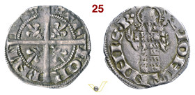 FIRENZE REPUBBLICA (1139-1532) Fiorino grosso da 20 Denari (1316-1318) D/ Croce piana; nei quarti, gigli R/ San Giovanni con lunga croce MIR 50/1 Ag g...