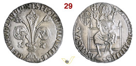 FIRENZE REPUBBLICA (1139-1532) Grosso da 5 Soldi e 6 Denari (1407-1425) stemma Ardinghelli (Tommaso di Nerio Ardinghelli, I sem. 1424) D/ Grande gigli...