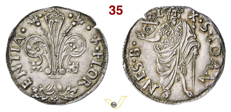 FIRENZE REPUBBLICA (1139-1532) Grosso da 6 Soldi e 8 Denari (1483-1502) stemma M...