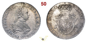 FIRENZE PIETRO LEOPOLDO I DI LORENA (1765-1790) Francescone da 10 Paoli 1766 "stemma ovale" MIR 373/3 Ag g 27,31 mm 42 RRR • Mancanza di metallo alle ...