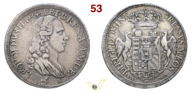 FIRENZE PIETRO LEOPOLDO I DI LORENA (1765-1790) Francescone da 10 Paoli 1790 MIR 397 Pucci 322 Ag g 27,09 mm 42 RR q.BB
