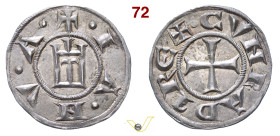 GENOVA REPUBBLICA (1139-1339) Grosso da 6 Denari D/ Castello R/ Croce patente MIR 12 CNI 101/103 Ag g 1,68 mm 20 • Ex InAsta 68/1805. Leggera patina i...