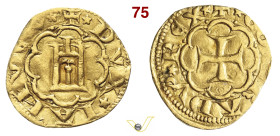 GENOVA SIMON BOCCANEGRA, Doge I (1339-1344) Terzarola D/ Castello entro archi R/ Croce patente entro archi MIR 30 Au g 1,12 mm 14 BB