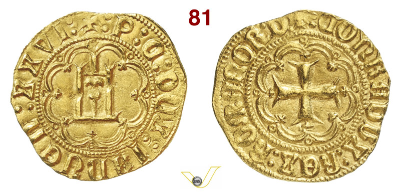 GENOVA PIETRO DI CAMPOFREGOSO, Doge XXVI (1450-1458) Ducato D/ Castello entro ar...