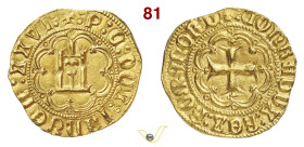 GENOVA PIETRO DI CAMPOFREGOSO, Doge XXVI (1450-1458) Ducato D/ Castello entro archi R/ Croce patente entro archi MIR 93 Au g 3,51 mm 21 RR • Di grande...