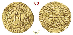 GENOVA GALEAZZO MARIA SFORZA (1466-1476) Ducato D/ Castello entro archi, sormontato da biscione R/ Croce patente entro archi MIR 114 Au g 3,43 mm 19 R...
