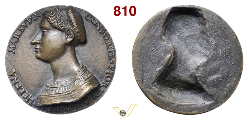 MARSUPINI, Elena (moglie di Cosimo I, 1536-1569) Medaglia uniface 1551 dal roves...