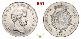FIRENZE LEPOLDO II DI LORENA (1824-1859) Paolo 1856 MIR 457/5 Pagani 150 Ag g 2,67 mm 24 SPL÷FDC