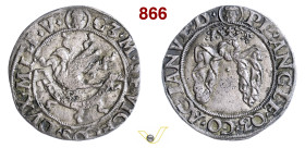 MILANO GALEAZZO MARIA SFORZA (1468-1476) Grosso da 4 Soldi D/ Colomba in volo con nastro R/ Fascia annodata MIR 207 Ag g 2,52 mm 22 • Ex Aurora & Vare...