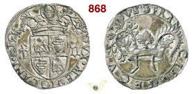 MILANO FRANCESCO II SFORZA (1522-1535) Grosso da 5 Soldi D/ Corona dalla quale escono un ramo di ulivo ed uno di palma R/ Stemma sormontato da corona ...