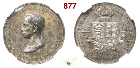MILANO FRANCESCO I (1815-1835) Medaglia 1815 per l'incoronazione Opus L. Manfredini, Bramsen 2309 Julius 3310 Wurzb. 2375 Ag g 12 circa mm 31 • In sla...