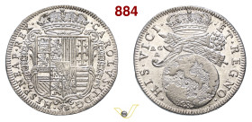 NAPOLI CARLO II DI SPAGNA (1665-1700) Tarì 1685 D/ Stemma coronato R/ Globo terrestre sormontato da cornucopia e fascio decussati e corona reale MIR 2...