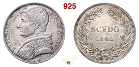 ROMA GREGORIO XVI (1831-1846) Scudo 1846 XVI Pagani 214 Ag g 26,92 mm 38 R SPL÷FDC