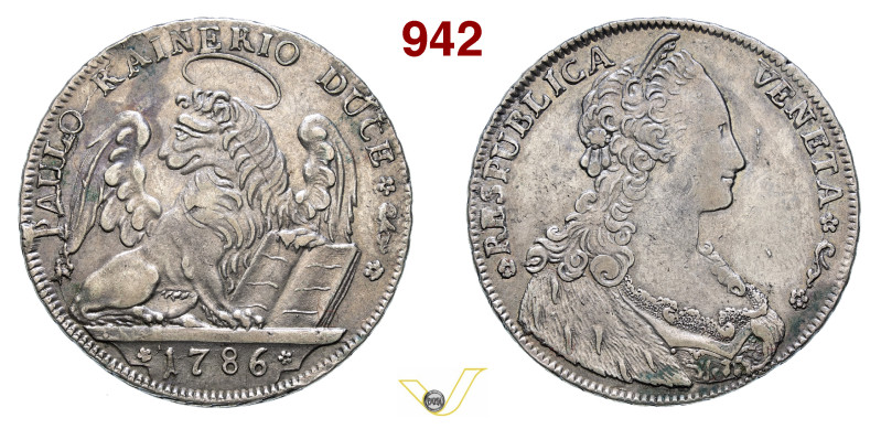 VENEZIA PAOLO RENIER (1779-1789) Tallero per il Levante 1786 Paolucci 35 CNI 157...