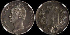 GREECE: 1 Drachma (1851) (type II) in silver (0,900). Mature head of King Otto facing left and inscription "ΟΘΩΝ ΒΑΣΙΛΕΥΣ ΤΩΝ ΕΛΛΗΝΩΝ" on obverse. Ins...