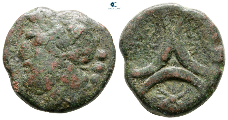 Apulia. Venusia circa 210 BC. 
Teruncius Æ

25 mm, 13,80 g



Good Fine
