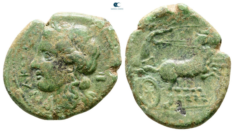 Sicily. Syracuse. Hiketas II 287-278 BC. 
Bronze Æ

24 mm, 6,85 g



Near...