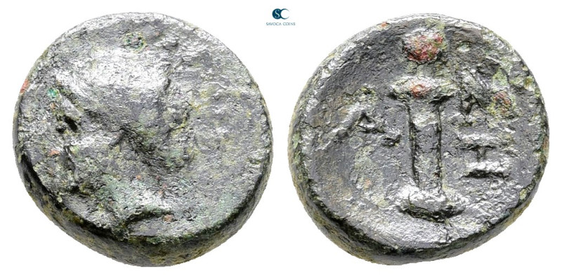 Thrace. Sestos circa 300-200 BC. 
Bronze Æ

12 mm, 1,66 g



Good Fine