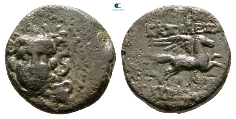 Seleukid Kingdom. Antioch on the Orontes. Alexander I Balas 152-145 BC. 
Bronze...
