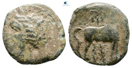 Zeugitana. Carthage circa 300-200 BC. Bronze Æ