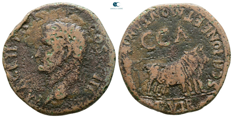 Hispania. Caesaraugusta. Agrippa 12 BC. 
As Æ

29 mm, 12,90 g



Good Fin...