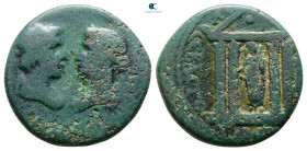 Ionia. Smyrna. Tiberius and Livia AD 14-37. Bronze Æ