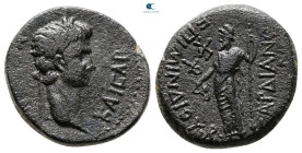 Lydia. Sardeis. Nero AD 54-68. Mindios, strategos for the 2nd time. Bronze Æ