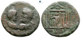 Phoenicia. Berytus. Septimius Severus with Caracalla AD 193-211. Bronze Æ