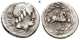 Mn. Fonteius C.f 85 BC. Rome. Denarius AR