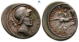 P. Fonteius P.f. Capito 55 BC. Rome. Denarius AR