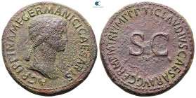 Agrippina I AD 33. Rome. Sestertius Æ